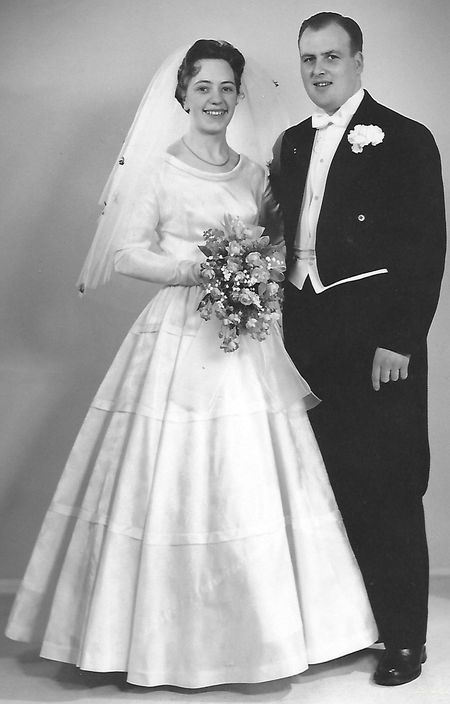 Gudrun og Per Hansen bryllup 1957